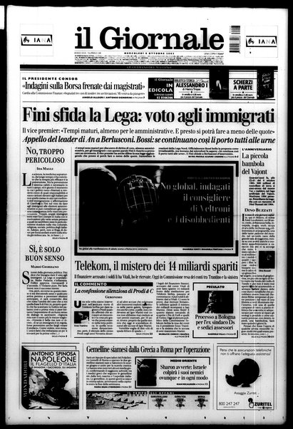 Il giornale : quotidiano del mattino